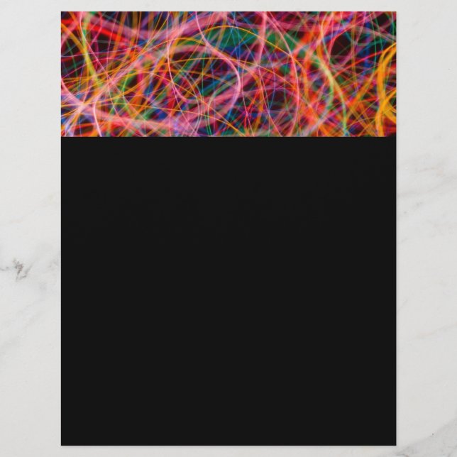 FLYER LUZ COLORIDA LOOPS PRETO DIGITAL DE FUNDO (Frente)