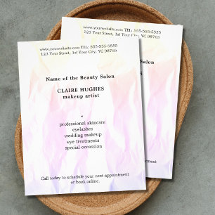 Flyer Luz elegante moderna da textura - maquilhador