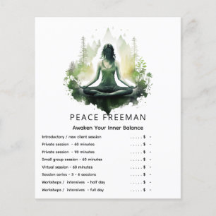 Flyer Luz enraizada Meditação do Feminino Sagrado