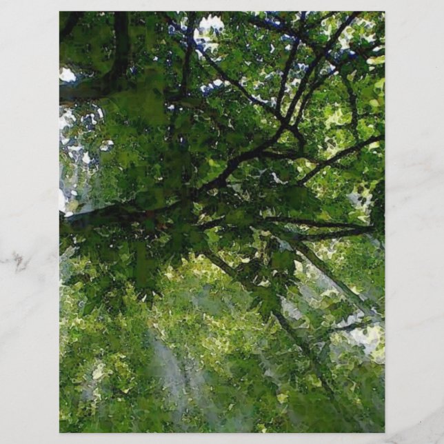 Flyer Luz solar através de árvores (Frente)