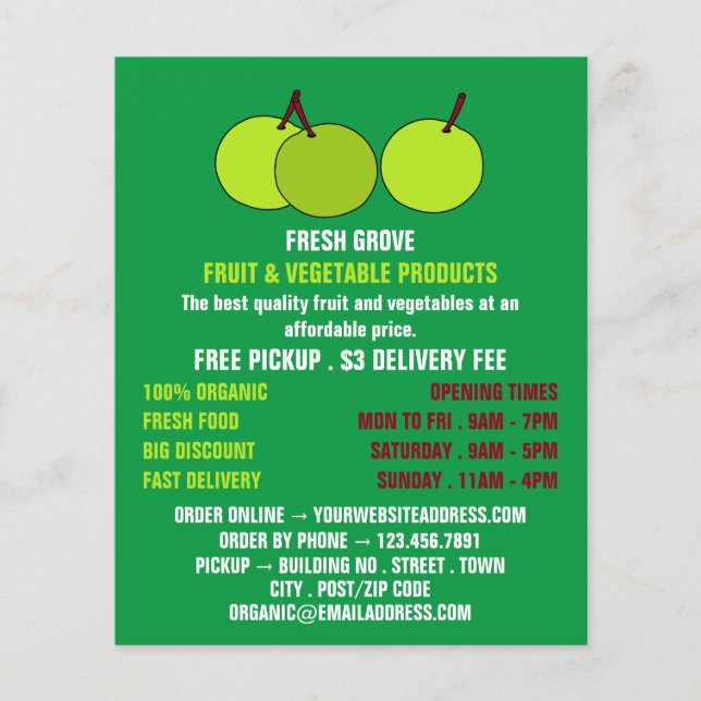 Flyer Maçãs Verdes, Publicidade de Greengrolers (Frente)