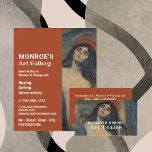 Flyer Madonna Por Edvard Munch, Art Dealer, Galeria<br><div class="desc">Madonna de Edvard Munch,  Art Dealer,  Folheto de Publicidade de Galeria da Loja de Cartão de visita.</div>