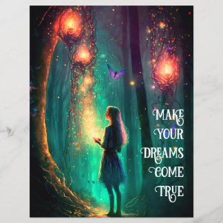 Flyer Mágica Fada Encantada Floresta Fantasia Pixie Poei