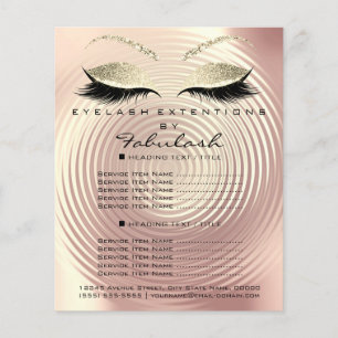 Flyer Magro Dourado cor-de-rosa do insecto do brilho do