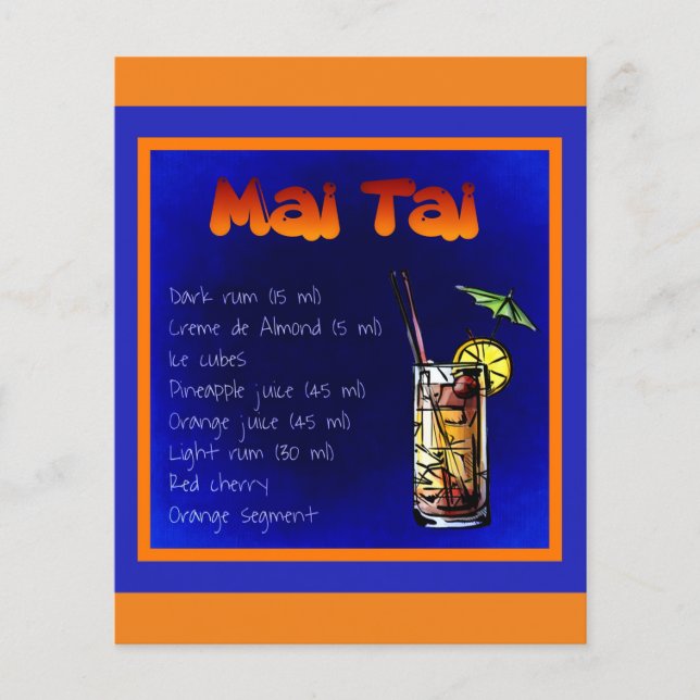 Flyer mai-tai-854531 MAI TAI RECIPE BEVERAS ALCOÓLICAS (Frente)