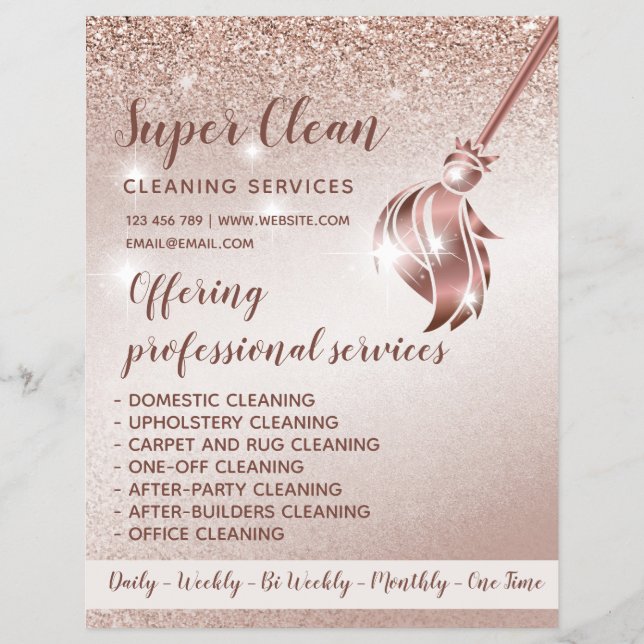 Flyer Maid Clearing House Rosa (Frente)