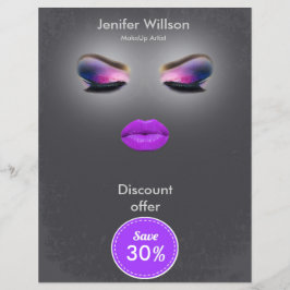 Flyer Makeup Artist Discount Offer