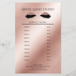 Flyer Makeup Artist Eyelash Extensions