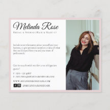 Makeup Artist Hairstylist Professional Pink Floral