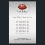 Flyer Makeup Artist Red Lábios Silver Glitter Beaut Salo<br><div class="desc">Makeup Artist Red Lábios Silver Glitter Beauty Salon Flyers.</div>