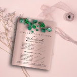 Flyer Makeup Beauty Salon Rosa Woodland Eucalyptus<br><div class="desc">coleção de salão de beleza de luxo florenceK</div>