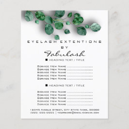 Flyer Makeup Beauty Salon Woodland Eucalyptus Organic