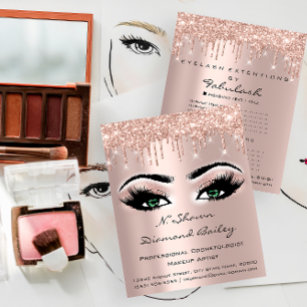 Flyer Makeup Eyelashes Beauty Salon Green Eyes Drives