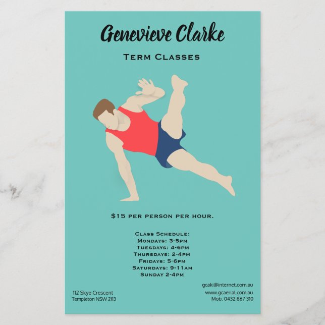 Flyer Male Gymnast (Frente)