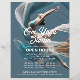 Flyer Malhação de pilotos instrutores de ioga aérea voad