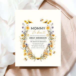 Flyer Mamãe de Bebida Selvagem Gênero Chá de fraldas Neu