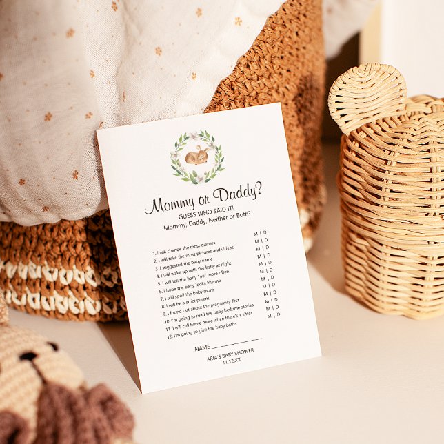 Flyer Mamãe ou jogo de Pai com veado borbulhante (Criador carregado)