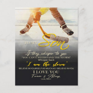 Flyer Mamãe Para o meu filho dotado, Filho Aniversário d