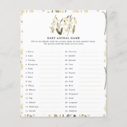 Flyer Mamãe vai ser um novo jogo de bebês floral chá de