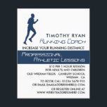 Flyer Man Running, Anúncio de lição de atletismo<br><div class="desc">Homem A Correr,  Folhetos Publicitários De Lição De atletismo Pela Loja De Cartão de visita.</div>