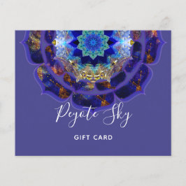 Flyer Mandala Metafísico Roxo Céu de Peyote