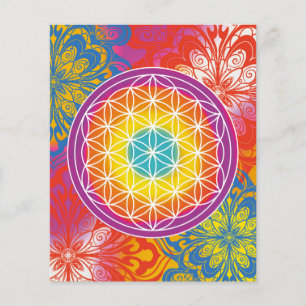 Flyer Mandala zen flor da vida