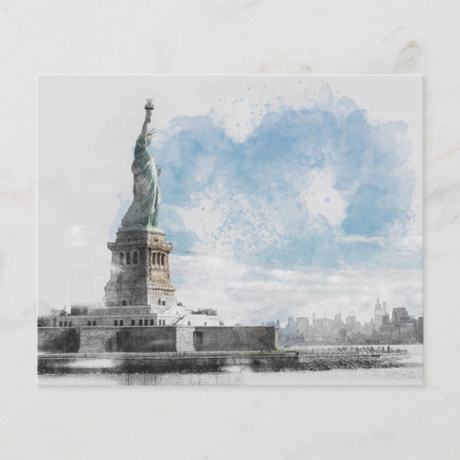Flyer Manhattan Nyc Liberty Estátua (Frente)