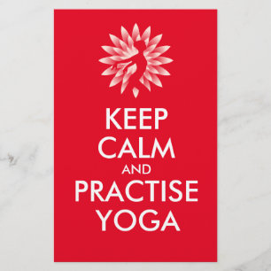 Flyer Mantenha a calma e pratique yoga