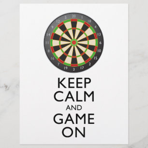Flyer MANTENHA CALM AND GAME ON - Dart Board