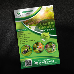 Flyer Manutenção de Jardins e Gramados Poda Paisagismo C