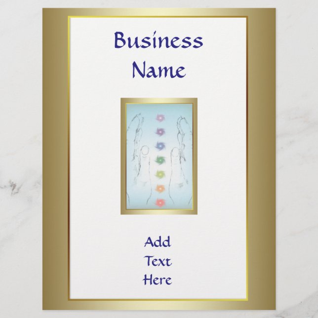 Flyer Mãos Reparadas Holísticas Solteiro Lado (Frente)