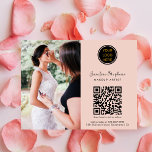 Flyer Maquiagem profissional Logotipo comercial QR<br><div class="desc">O código QR pode ser usado para direcionar os clientes ao seu site,  onde eles podem saber mais sobre seus serviços. O folheto pode ser usado para promover seus serviços e para criar uma procura profissional por sua marca.</div>