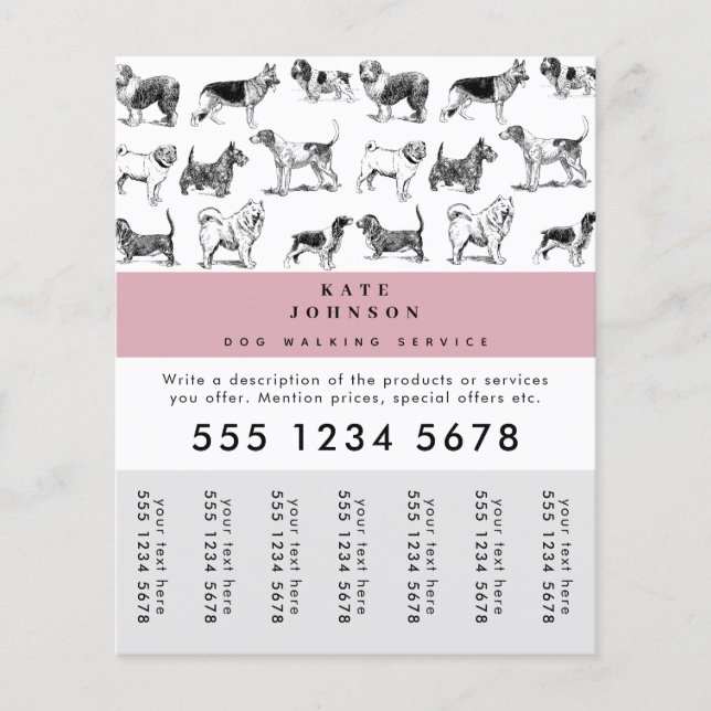 Flyer Marcadores de Rasgões para Cachorros que Aproximam (Frente)