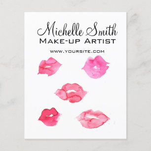 Flyer Marcagem com ferro quente cor-de-rosa da