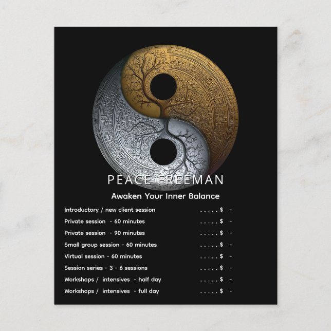 Flyer Mares da Balança | Design Yin Yang (Frente)
