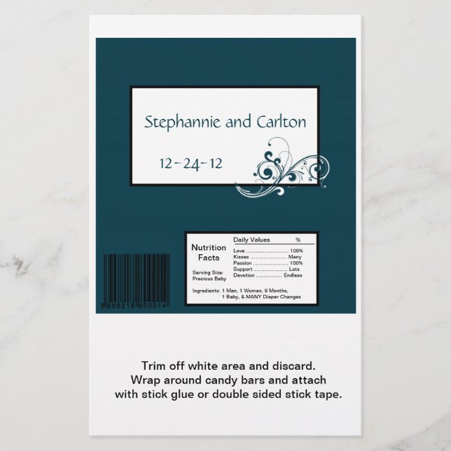 Flyer Marinho de Filigree/Invólucro Branco Grande de Doc (Frente)