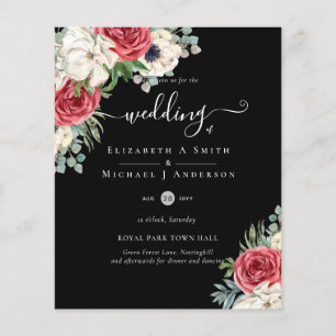 Flyer MARINHO Floral Eucalyptus Greenery Casamento
