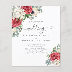 Flyer MARINHO Floral Eucalyptus Greenery Casamento