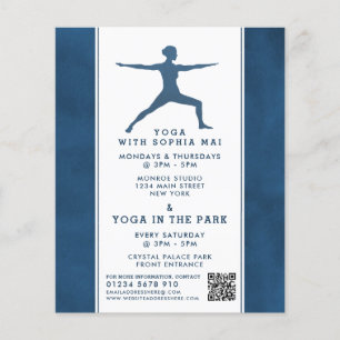 Flyer Marinho moderno de tendência Publicidade de classe