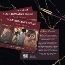 Marketing da Série de Livros Romance Burgundy Boke