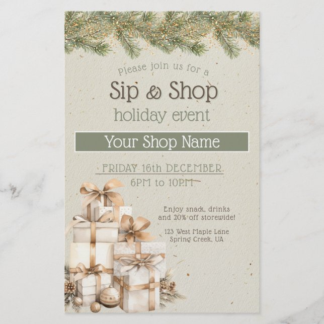 Flyer Marketing de Evento Festivo de Férias (Frente)