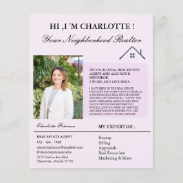 Flyer Marketing de Introdução ao Imóveis Criativo