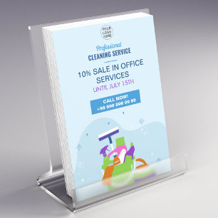 Flyer Marketing de Promoção do Serviço de Limpeza Profis