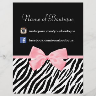 Flyer Marketing de Promocional de Arco Rosa-Rosa Chic Bo