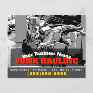 Flyer Marketing Personalizado 4x5 de Remoção de Lixo d