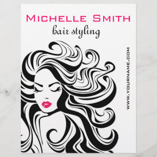 Flyer Marketing retro do penteado