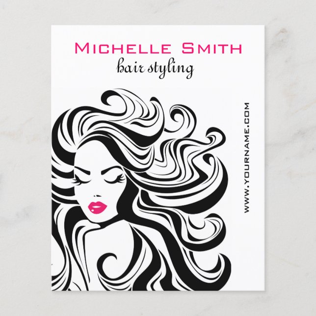 Flyer Marketing Retro Hairstyling (Frente)