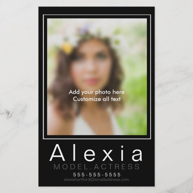 Flyer Marketing Zed Modelo da Placa Comp Modelo (Frente)