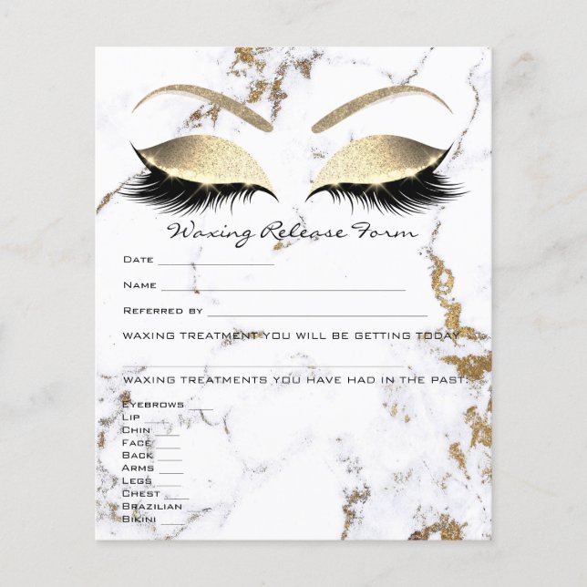 Flyer Mármaco de liberação de responsabilidade de Depila (Frente)