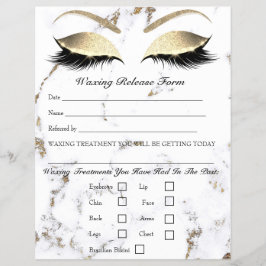 Flyer Mármaco de liberação de responsabilidade de Depila